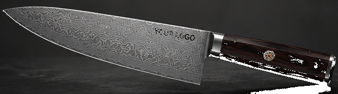Selected custom chef knife model